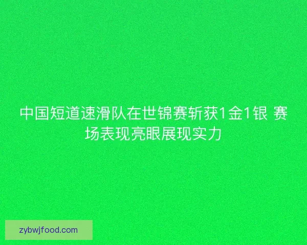 中国短道速滑队在世锦赛斩获1金1银 赛场表现亮眼展现实力